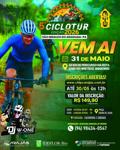 5º CICLOTUR EM SÃO GERALDO DO ARAGUAIA