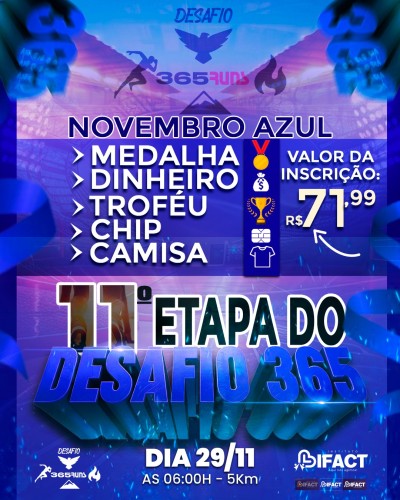 DESAFIO 365RUNS - 11ª ETAPA