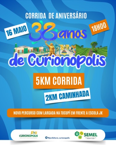 CORRIDA DE ANIVERSÁRIO - 38 ANOS