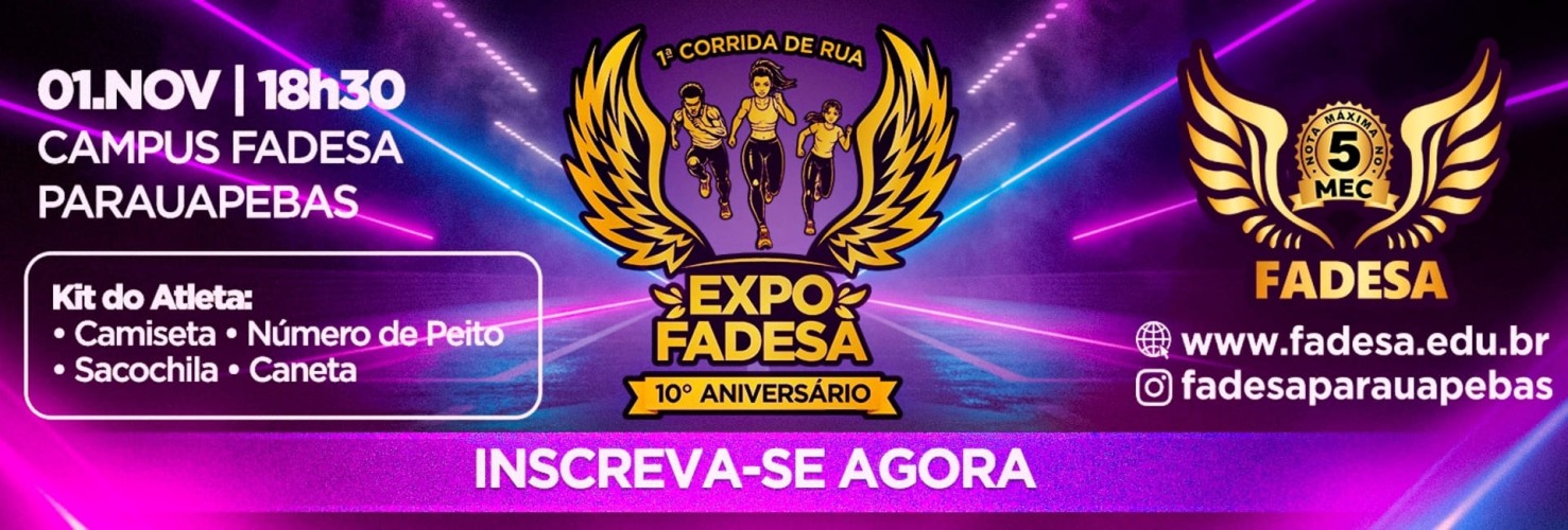 1ª CORRIDA DE RUA EXPOFADESA