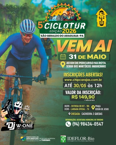 5º CICLOTUR EM SÃO GERALDO DO ARAGUAIA